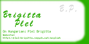 brigitta plel business card